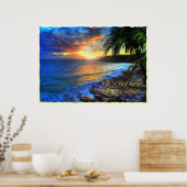 彼はここにいない。彼は立ち上がった！ルカ24:6プリント ポスター (キッチン)