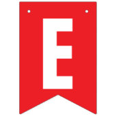 彼はそれにリングを置きました! 結婚式の婚約の赤+白い バンティングフラッグ (第3の旗)