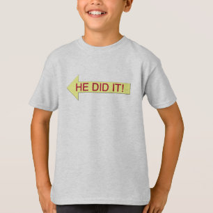 彼はそれをしました(左の矢) Tシャツ