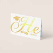 彼はそれをやったグラードパーティの招待状1フォトフォイルのカード 箔カード (正面)