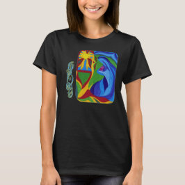 彼はとても小さなシャツに見える Tシャツ