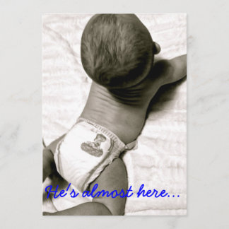 彼はほとんどここにベビーシャワーの招待います 招待状