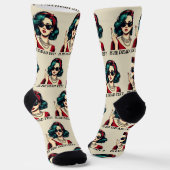 彼はまだことわざの暗おもしろいいユーモアのヴィンテージ ソックス (傾斜あり)