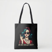 彼はまだことわざの暗おもしろいいユーモアのヴィンテージ トートバッグ (正面)