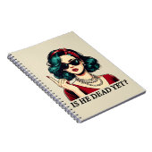 彼はまだことわざの暗おもしろいいユーモアのヴィンテージ ノートブック (右側)