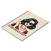 彼はまだことわざの暗おもしろいいユーモアのヴィンテージ ノートブック (左側)