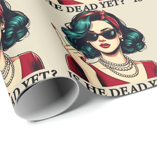 彼はまだことわざの暗おもしろいいユーモアのヴィンテージ ラッピングペーパー (ロールコーナー)