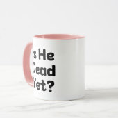 彼はまだユーモアが無いか マグカップ (正面左)