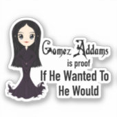 彼はもしステッカーを貼りたかった シール (正面)