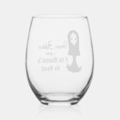 彼はもしワイングラスを欲しがった ステムなしワイングラス (裏面)