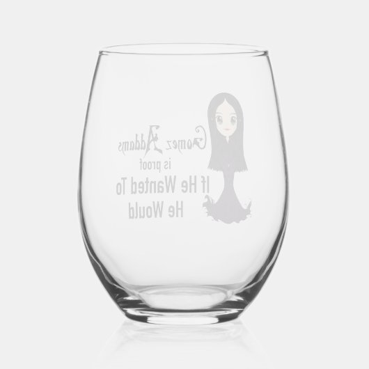 彼はもしワイングラスを欲しがった ステムなしワイングラス (裏面)