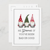 彼はもし君のクリスマスは悪かったか良かったか格言だ シーズンポストカード (正面/裏面)