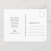 彼はもし君のクリスマスは悪かったか良かったか格言だ シーズンポストカード (裏面)