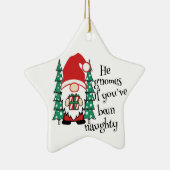 彼はもし格言よいけなおもしろい セラミックオーナメント (右)