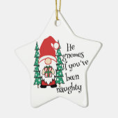 彼はもし格言よいけなおもしろい セラミックオーナメント (左)