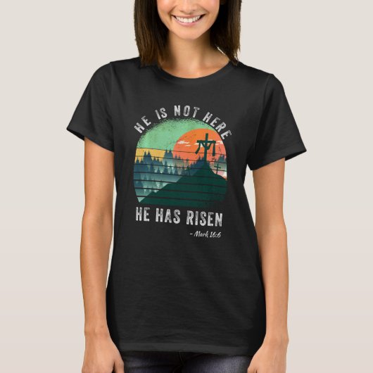 彼はイエス・キリスト十字架ではない自分が復活した Tシャツ (正面)