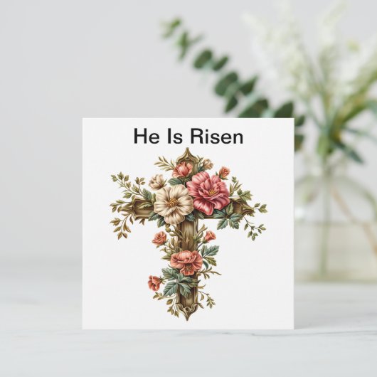 彼はイエス・クロス・カード、ハッピーイースターの日に復活した シーズンカード (スタンド正面)