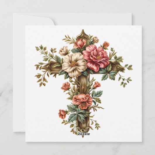 彼はイエス・クロス・カード、ハッピーイースターの日に復活した シーズンカード (裏面)