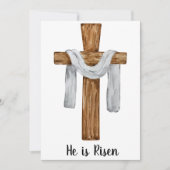 彼はイースターのホリデーカードを復活させた シーズンカード (正面)