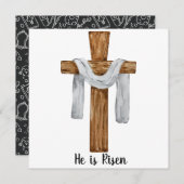 彼はイースターのホリデーカードを復活させた シーズンカード (正面/裏面)