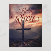 彼はイースターの台本クロスを復活させた シーズンポストカード (正面)