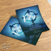 彼はイースターの日曜日の教会のサービスのチラシを復活させた チラシ