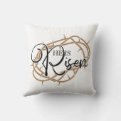 彼はイースターの王冠を上げた クッション (裏面)