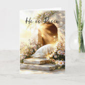 彼はイースターカードを復活させた カード (正面)