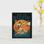彼はイースタークリスチャンの信仰イエスBaのRizzin上昇している カード (黄色い花)
