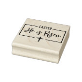 彼はイースターゴムの切手を上げた ラバースタンプ (スタンプ)