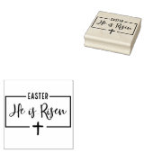 彼はイースターゴムの切手を上げた ラバースタンプ (押印)