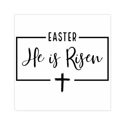 彼はイースターゴムの切手を上げた ラバースタンプ (インプリント)