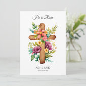 彼はイースターフローラ十字架を言われたように立ち上がった シーズンカード (スタンド正面)