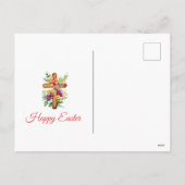 彼はイースターフローラ十字架を言われたように立ち上がった シーズンポストカード (裏面)