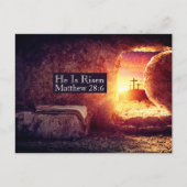彼はイースター教会のサービスを三十字架で復活した シーズンポストカード (正面)