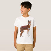 彼はエチオピア・ウルフの味方だ Tシャツ (正面フル)