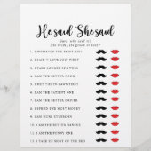 彼はエレガント彼女はブライダルシャワーゲームと言った (正面)