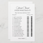 彼はエレガント彼女はブライダルシャワーゲームと言った (正面/裏面)