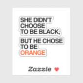 彼はオレンジを選んだ シール (シート)