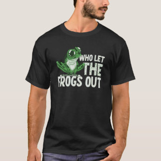 彼はカエルを放り出した Tシャツ
