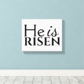 彼はキリスト教のことわざ白黒復活祭 キャンバスプリント (インサイチュ (ウッドフロア))
