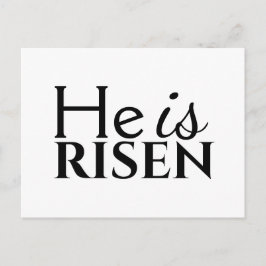 彼はキリスト教のことわざ白黒復活祭 ポストカード