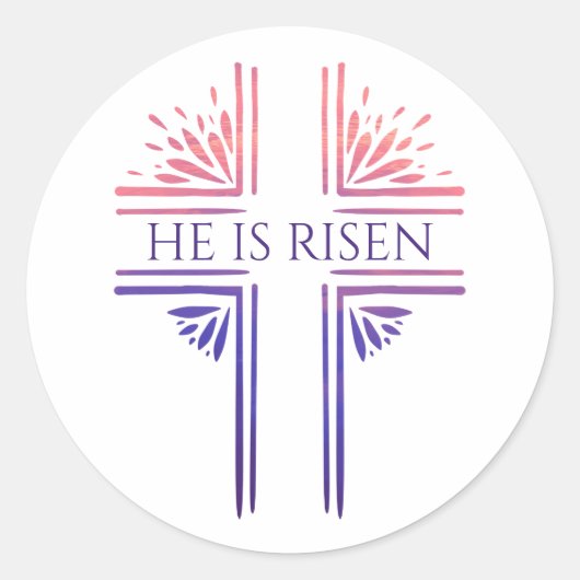 彼はキリスト教のカスタム復活祭のオリジナルクロスを復活させた ラウンドシール (正面)