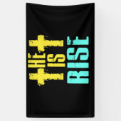 彼はキリスト教のハッピーイースターイエス様に生まれ変わった 横断幕 (縦)