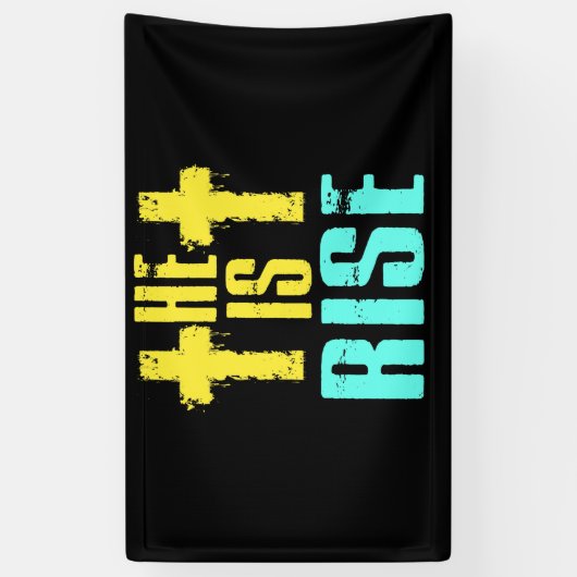 彼はキリスト教のハッピーイースターイエス様に生まれ変わった 横断幕 (縦)