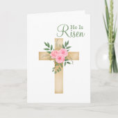 彼はキリスト教の復活祭でフローラを復活させた シーズンカード (正面)