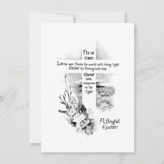 彼はキリスト教の復活祭でヴィンテージを起こした シーズンカード (正面)
