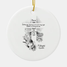 彼はキリスト教の復活祭でヴィンテージを起こした セラミックオーナメント