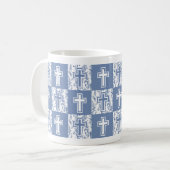 彼はキリスト教の復活祭の十字架に昇った コーヒーマグカップ (正面左)