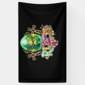 彼はキリスト教の復活祭の幸せな食べ物の日に復活している 横断幕 (縦)